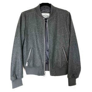 Levi’s Wool Blend Rib Knit Bomber Jacket (SM)